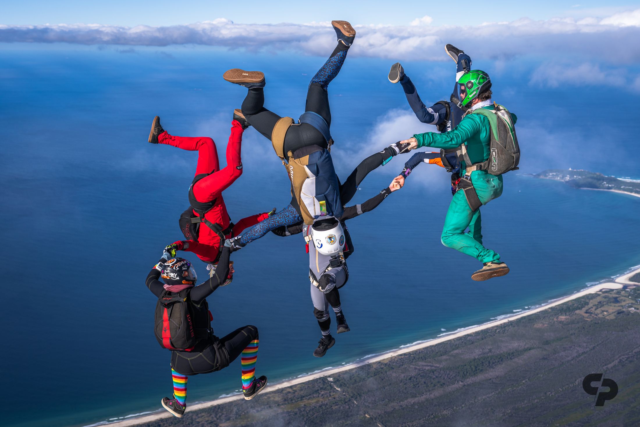 A mixed formation over the coast