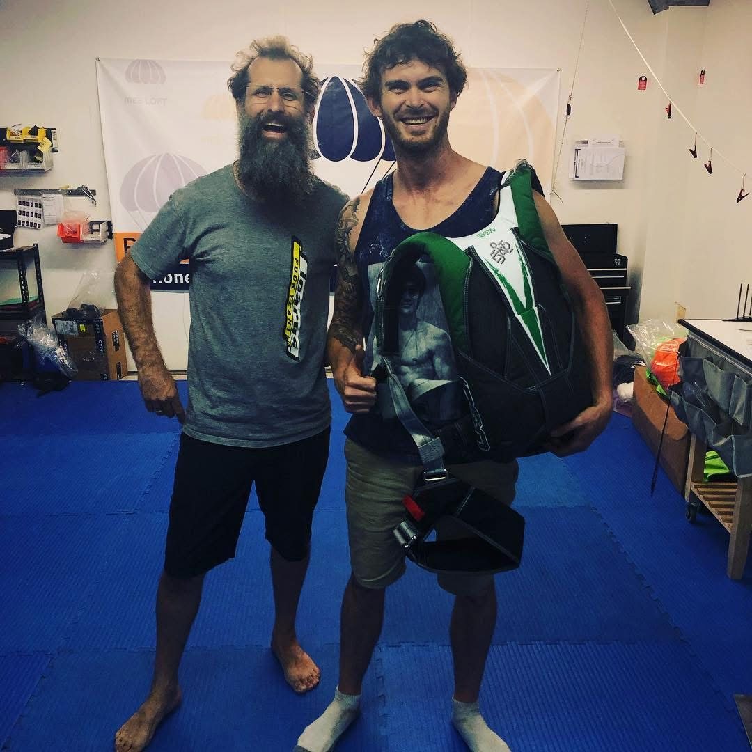 Two flyers after a session
