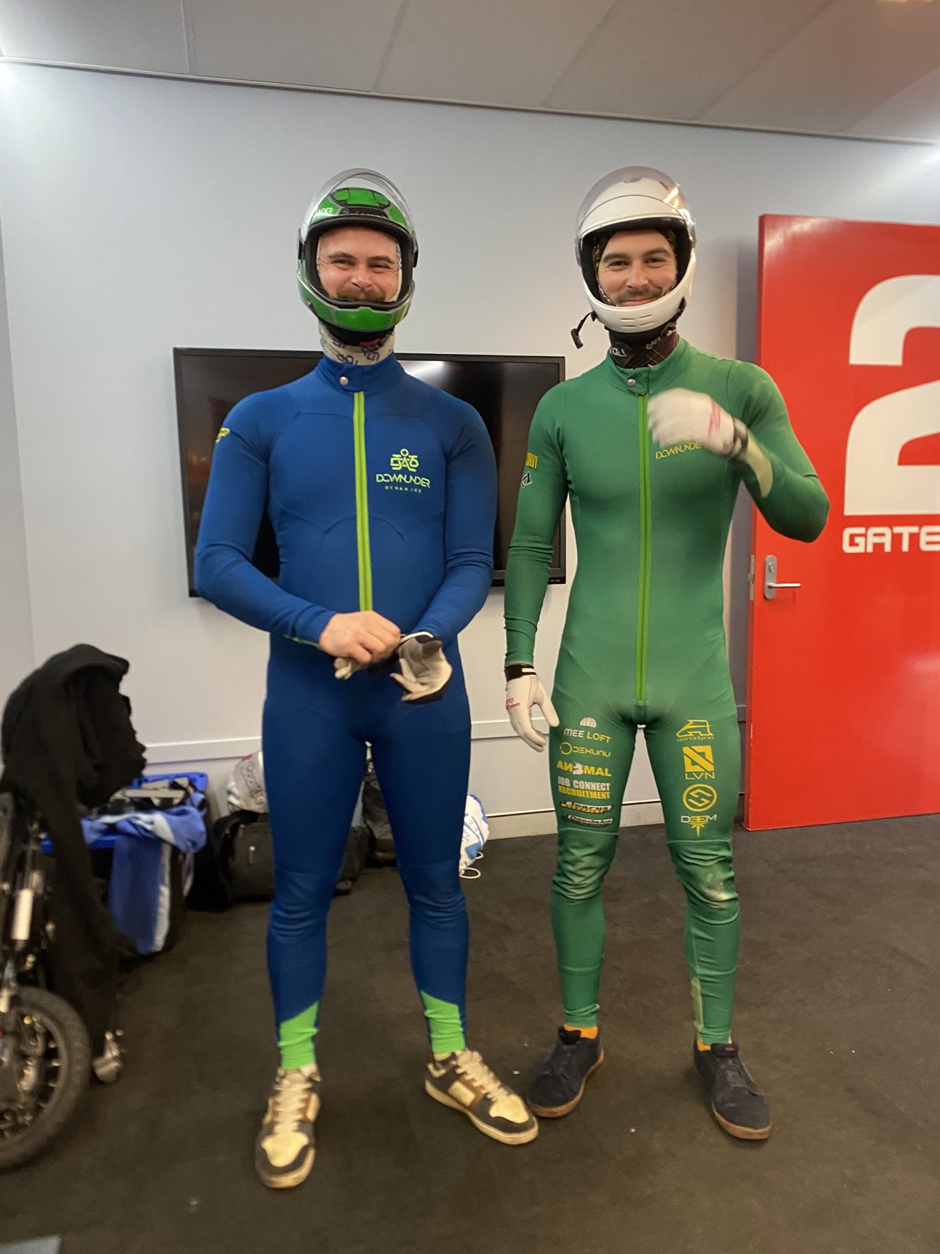 Mason and Harry suited up at iFLY Downunder