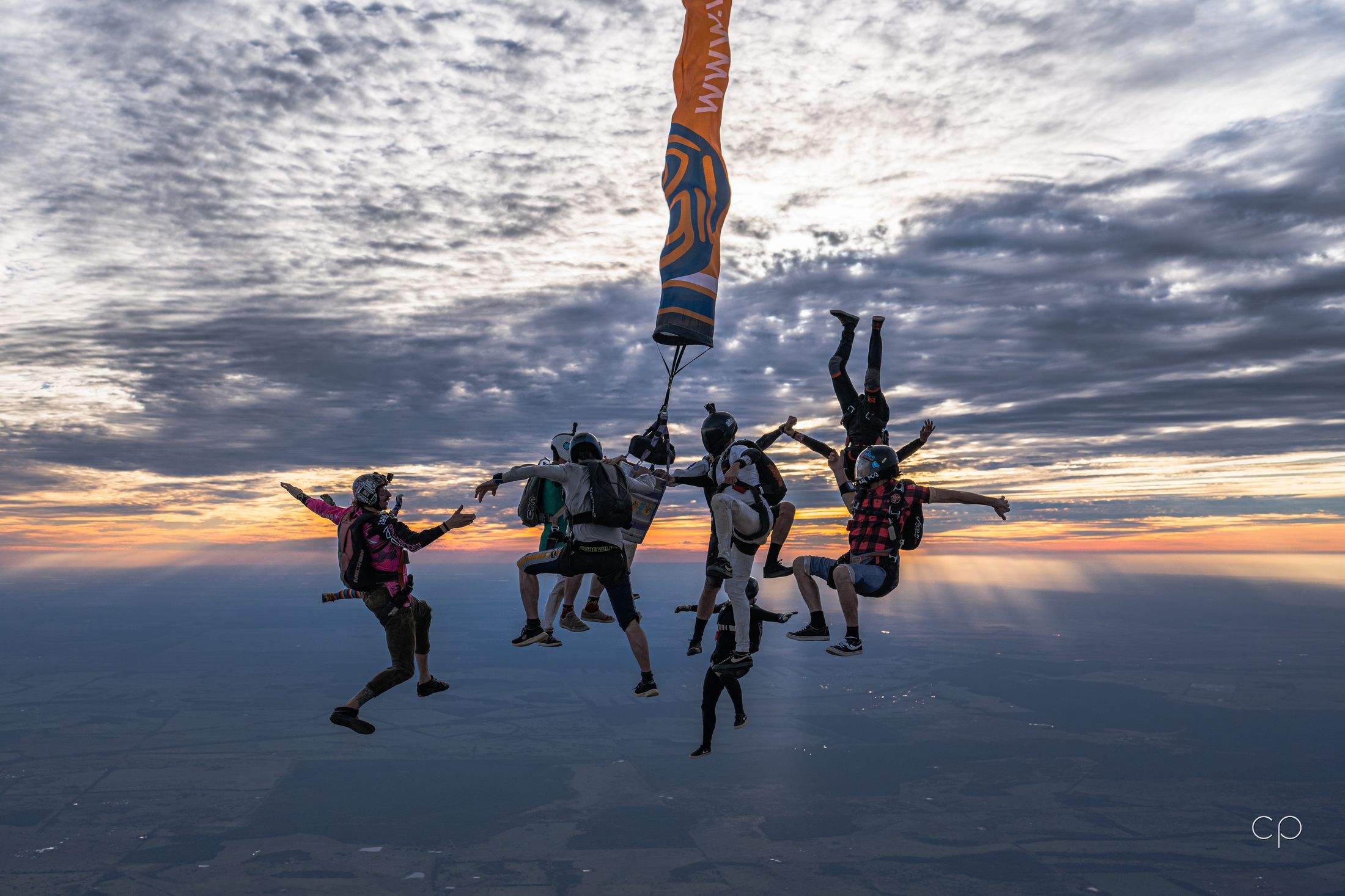 A formation round a streamer at dusk