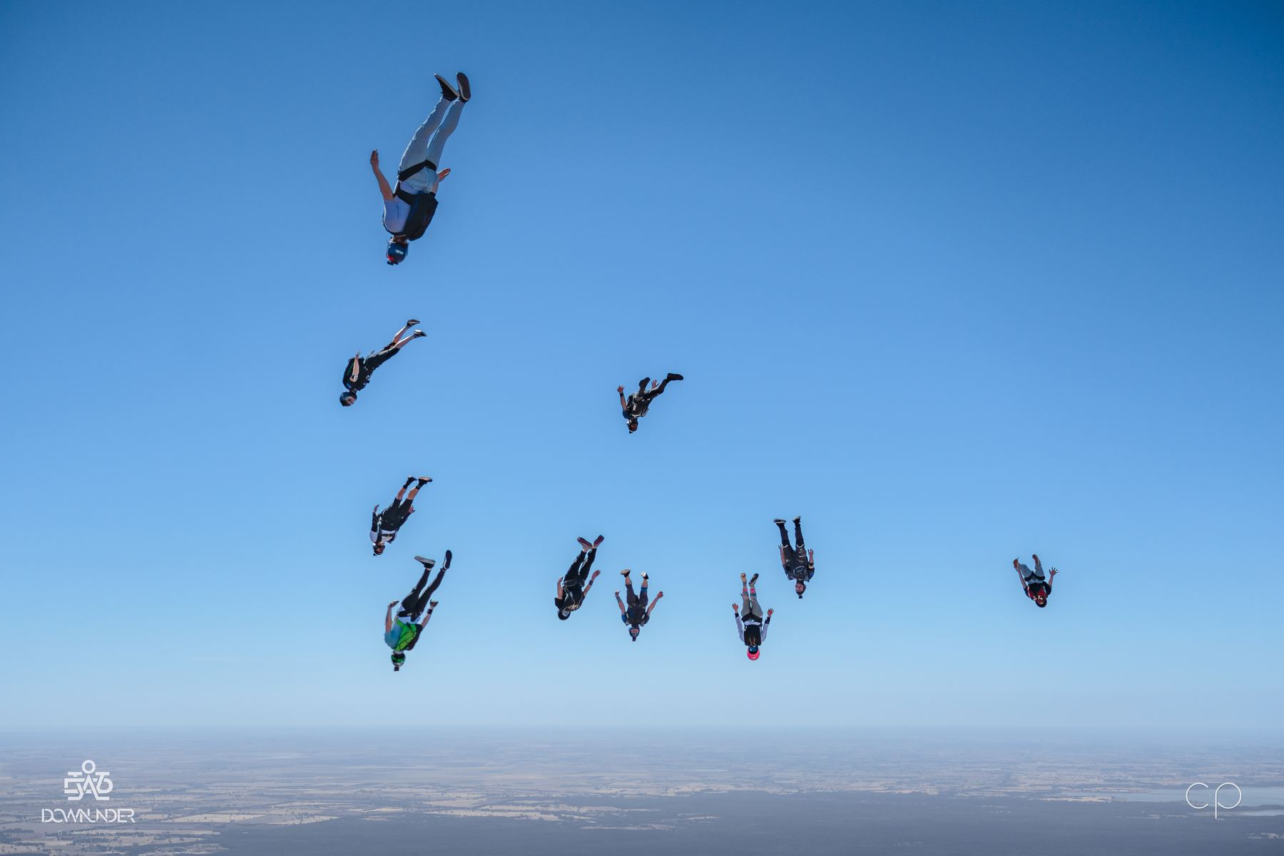 A big group in freefall at DD10