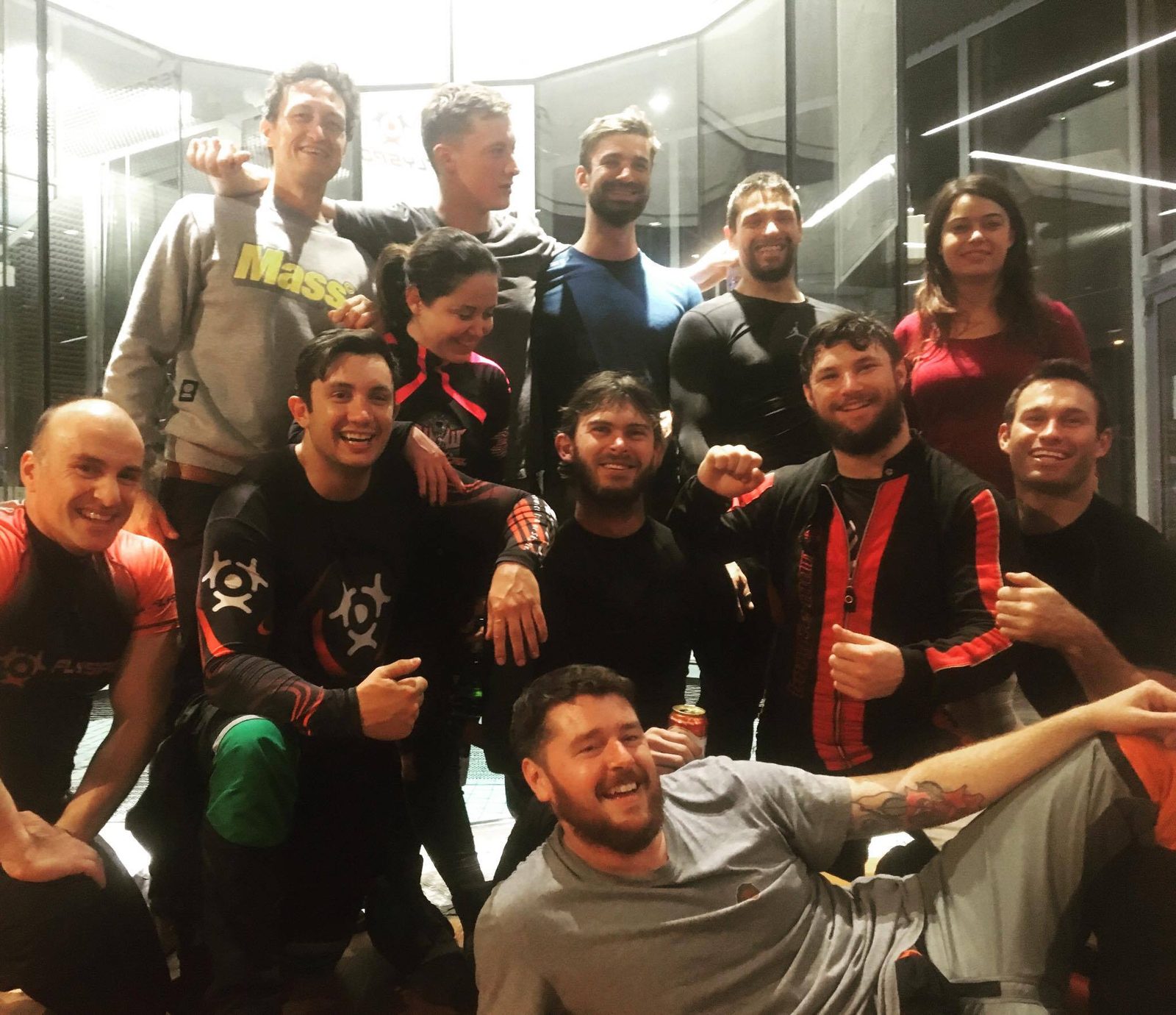 A tunnel camp group at Flyspot Poland