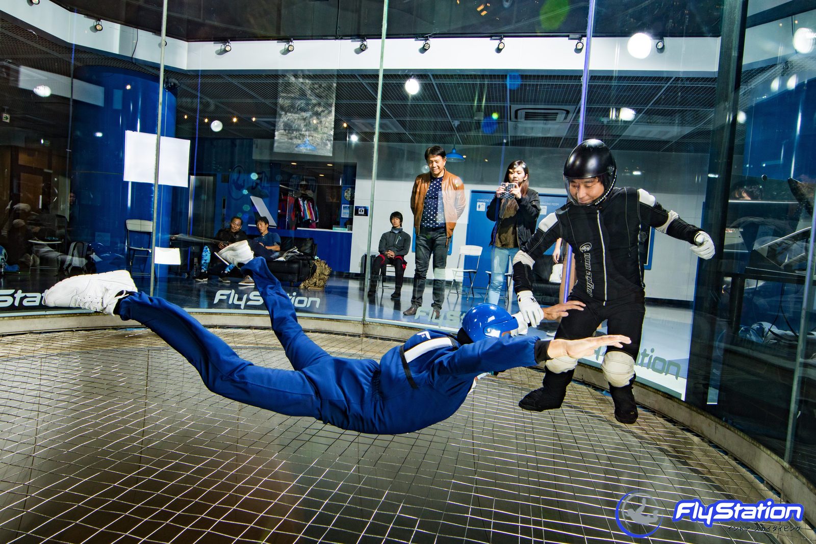 Tunnel coaching at FlyStation Japan